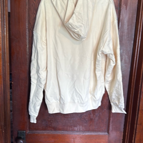 Aelfric Eden Cream Hooded Sweatshirt with Blue Graphic - Picture 8 of 10